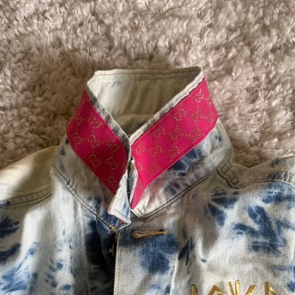 Levi’s Gucci Blue Tie-Dye Denim Jacket - Picture 6 of 6